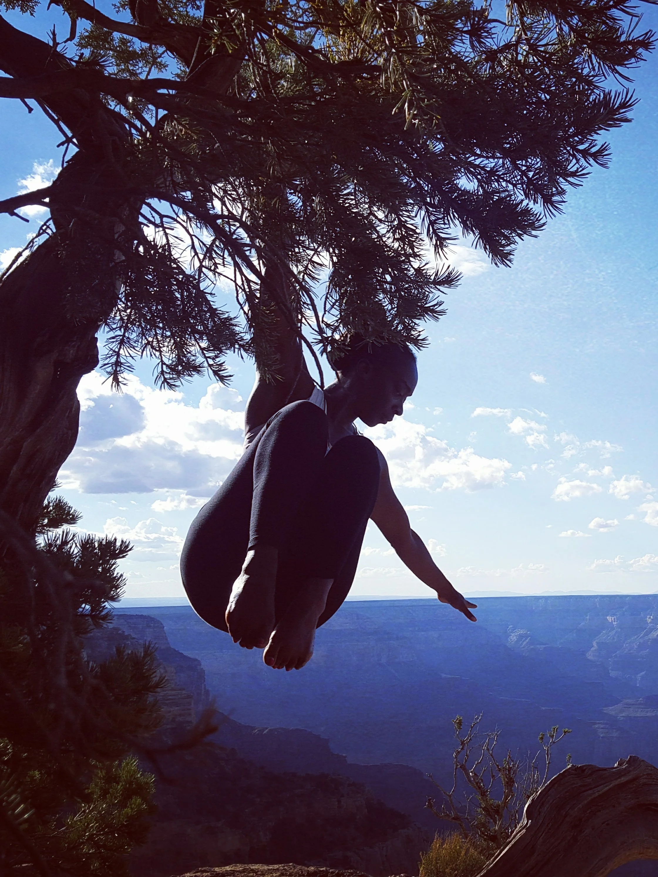 Vanessa Dan in a canyon
